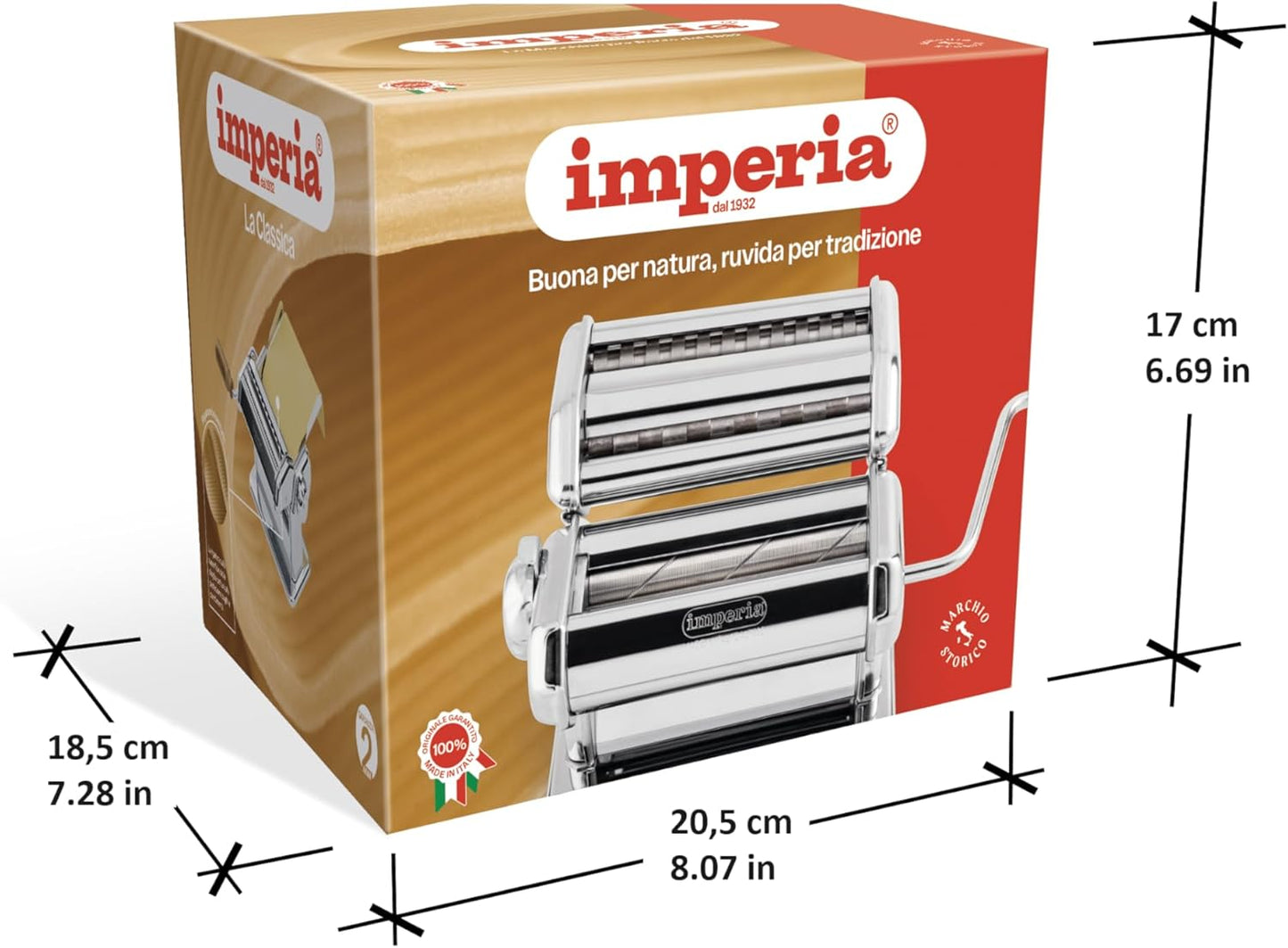 Imperia iPasta T. 6,5/12 mm Classic Ruvida